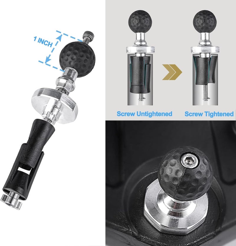 iMESTOU Motorcycle Fork Stem Mount 1 Inch Ball Base Adapter Suitable for Ram B Size Phone Mounts, Fits for 12-30mm Stem Holes, Works with Yamaha/Kawasaki Ninja/BMW/Suzuki/Ducati Motorcycles - Image 3